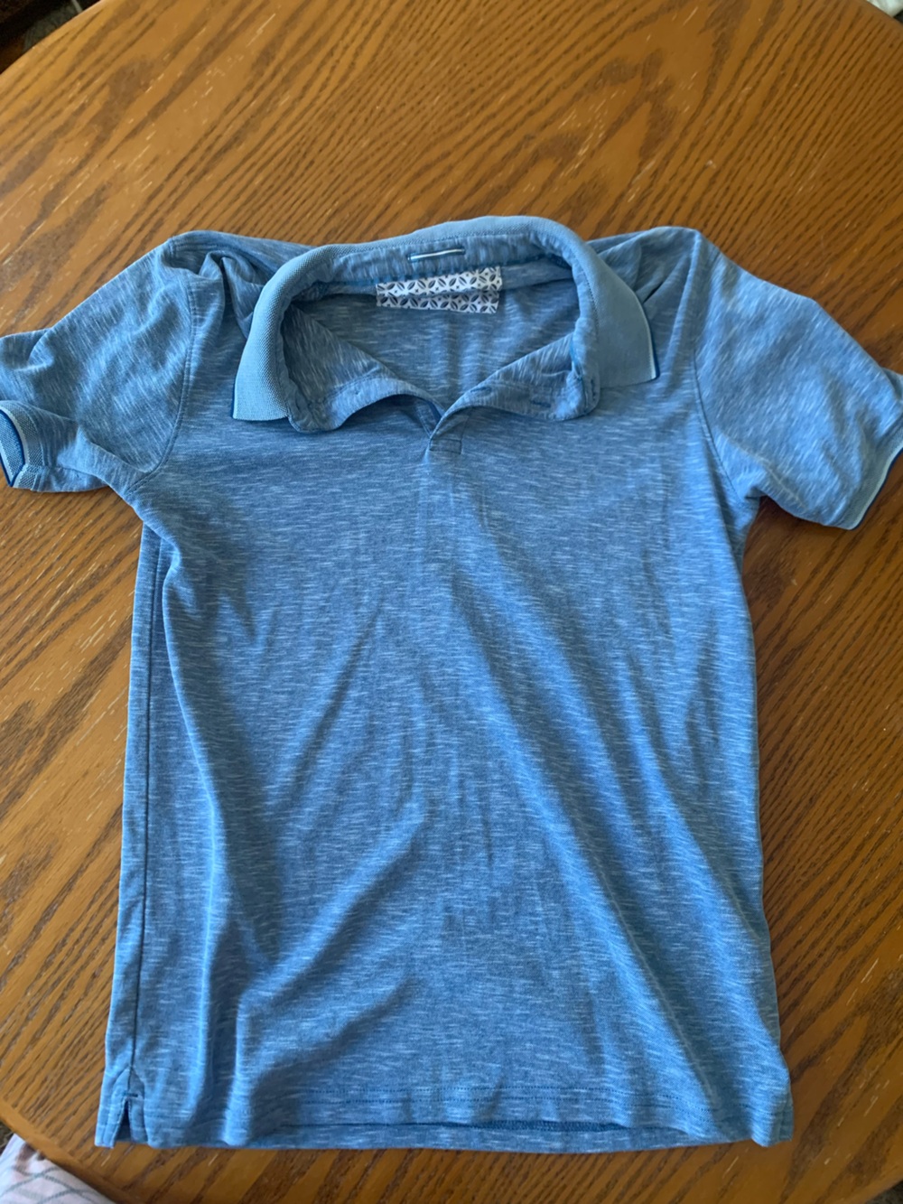 Denim & Flower Polo Shirt - Picture 2 of 15